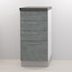 Glamour Floor Kitchen Drawers Marble Dark L40xW48xH82cm