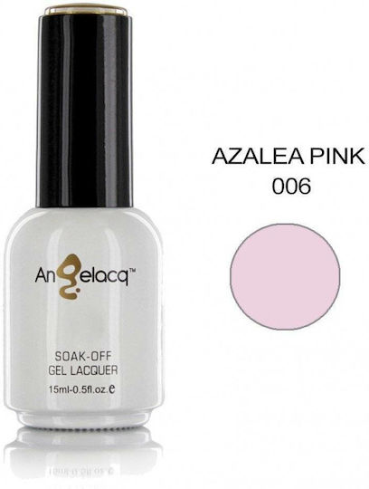Angelacq Semipermanent Lac de Unghii 006 Azalea Pink 15ml 1buc