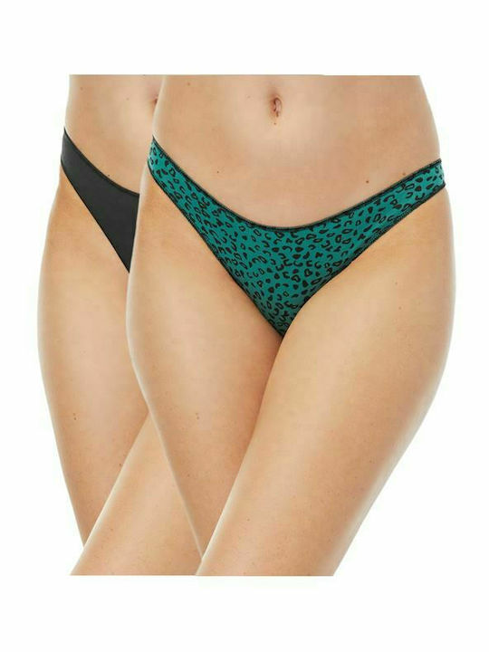 Minerva Fimelle Rio Women's Slip 2Pack Green/Black