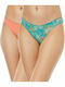 Fimelle Rio Women's Slip 2Pack Turquoise/Pink