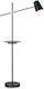 Markslöjd Linear Stehleuchte H144xB28cm. mit Fassung für Lampe E14 Schwarz