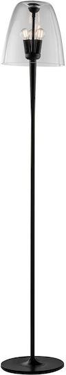 Fan Europe Ares Floor Lamp Height 159.5x35cm with Lamp Bulb Base E14 Black