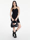 Nike Sportswear Essential Mini Καλοκαιρινό All Day Φόρεμα Ριπ Μαύρο