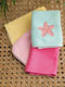 Palamaiki Set of baby towels 4pcs Starfish Multicolour Weight 380gr/m² 9-030084-014