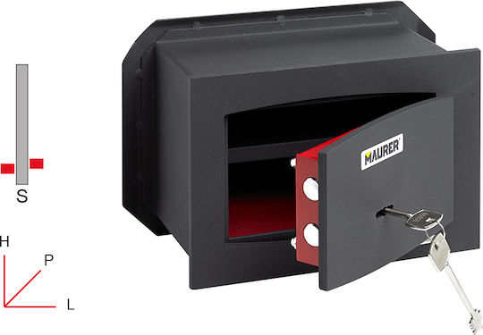Maurer Built-in Safe L31xW21xH19.5cm 83716