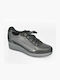 Geox Damen Anatomisch Flatforms Sneakers Silber