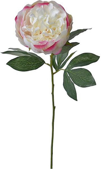 Изкуствен декоративен клон Peony White/Pink 72см Zaros