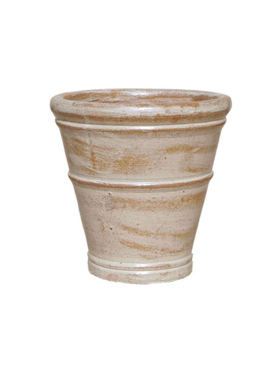 Marhome Planter Ceramic Brown 32x32x32cm.