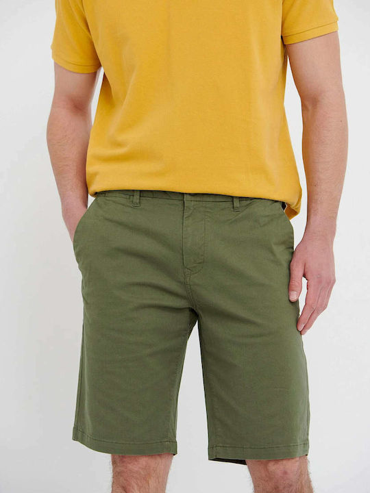 Funky Buddha Essential Bermudă de Bărbați Chino Verde