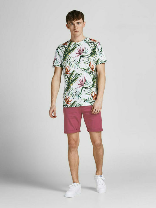 Jack & Jones Ανδρική Βερμούδα Chino Hawthorn Rose