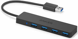 Anker Ultra Slim 4-Port USB Hub 4 Θυρών (USB-A) A7516016