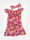 Kids' Fabric Jumpsuit Shorts/Bermudas Fuchsia