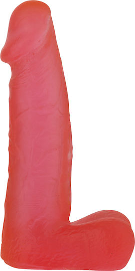 Dream Toys All Time Favorites 6inch Realistic Dildo Ρεαλιστικό Dildo με Όρχεις Red 15cm