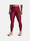 Under Armour Colanti de femei Cropped Colanti Lucios Burgundy