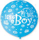 Luftballon Latex Jumbo Rund Blau 79cm