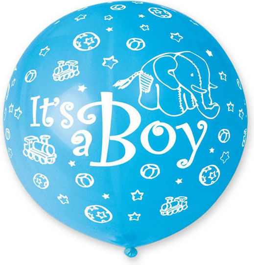 Luftballon Latex Jumbo Rund Blau 79cm