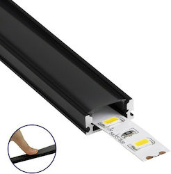 GloboStar External LED Strip Aluminum Profile with Opal Cover 100x1.7x0.8cm 70806-1M