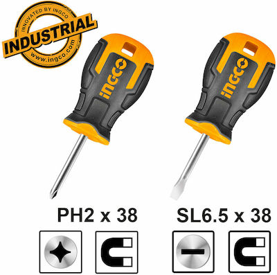 Ingco Set 2 Magnetic Screwdrivers