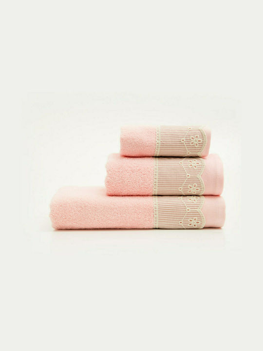 Borea 2pc Bath Towel Set Pretty Pink