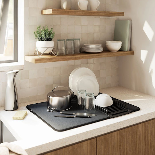 Umbra Udry Plastic Black Dish Drying Surface 61x46x4cm