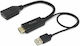 Equip Μετατροπέας HDMI / USB-A male σε DisplayPort female 1τμχ 119039