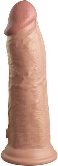 King Cock Vibrating + Dual Density Realistic Vibrator 20cm Lumină