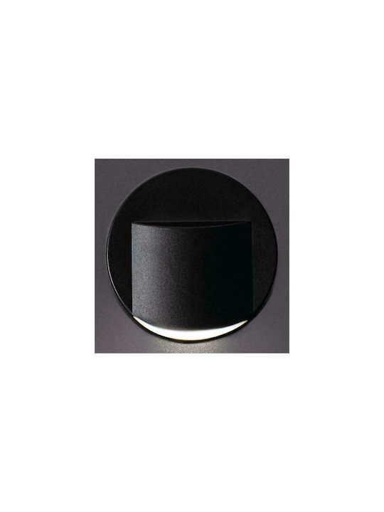 Kanlux Erinus Modern Lamp Wall with Integrated LED and Warm White Light Black 7.5cm