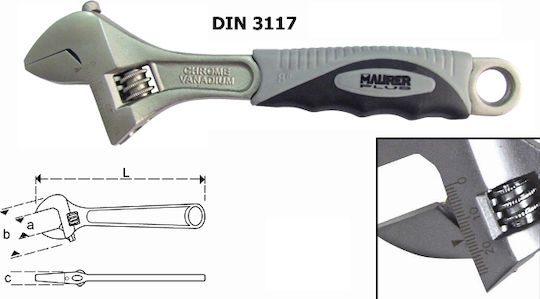 Maurer Französischer Schraubenschlüssel Länge 300mm