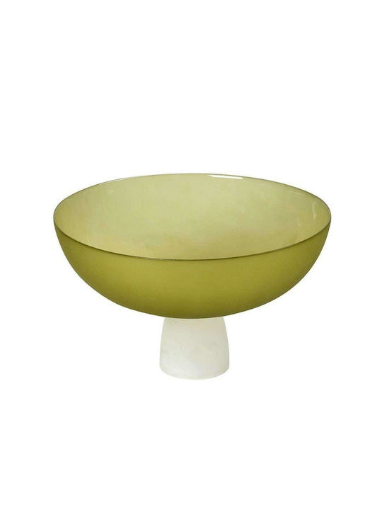 Espiel Glass Decorative Bowl Caprice 24x24cm Lime