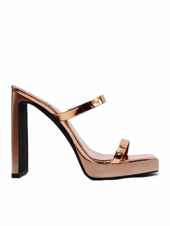 Hustler Δερμάτινα Πέδιλα Metallic