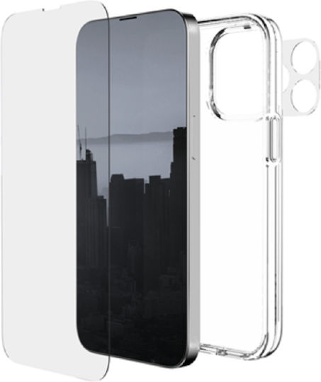 X-Doria Raptic 3 In 1 Back Cover Σιλικόνης Σετ με Τζαμάκι Διάφανο (iPhone 13 Pro)