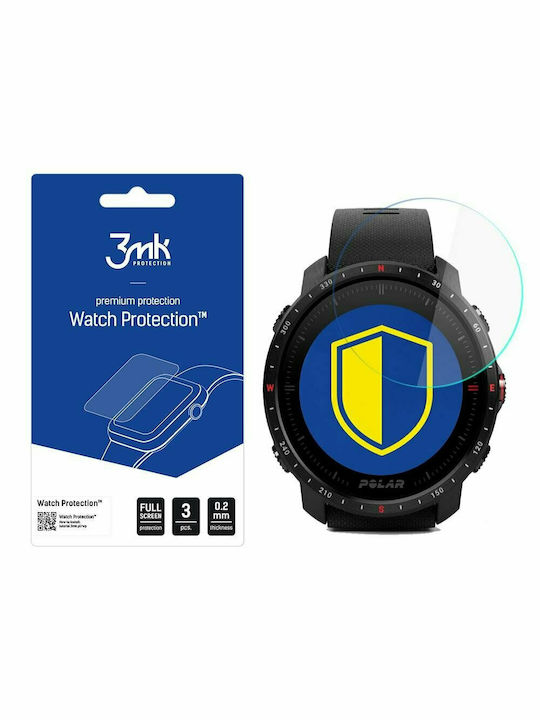 3MK Full Face Tempered Glass για το Polar Grit X Pro 3τμχ
