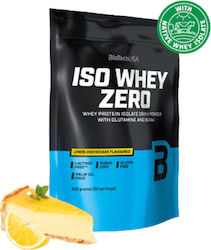 Biotech USA Iso Whey Zero With Glutamine & BCAAs Proteină din Zer Fără Gluten & Lactoză cu Aromă de Cheesecake de lămâie 500gr