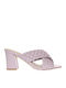 Leder Sandalen Lila