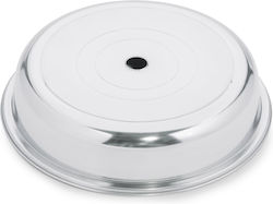 Max Home Commercial Serving Round Plate Stainless Cover 28x28x6cm