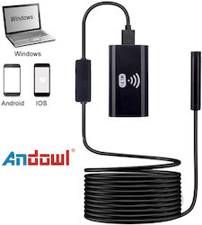 Andowl Camera Endoscopică pentru Mobil cu Rezoluție 2560x1920 pixeli și Cablu 5m