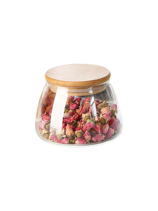 Viosarp Vase General Use with Airtight Lid Glass 450ml 1pcs