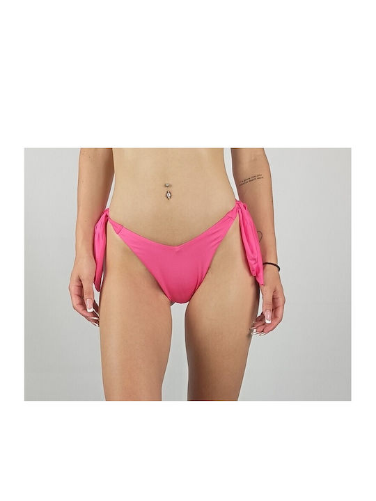 Bluepoint Bikini Slip with Ties Fuchsia