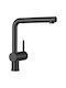 Blanco Linus-S Kitchen Faucet Counter with Shower Black Matt