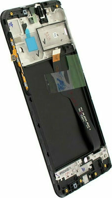 Οθόνη mit Touchscreen und Rahmen für Galaxy A10 (Schwarz)