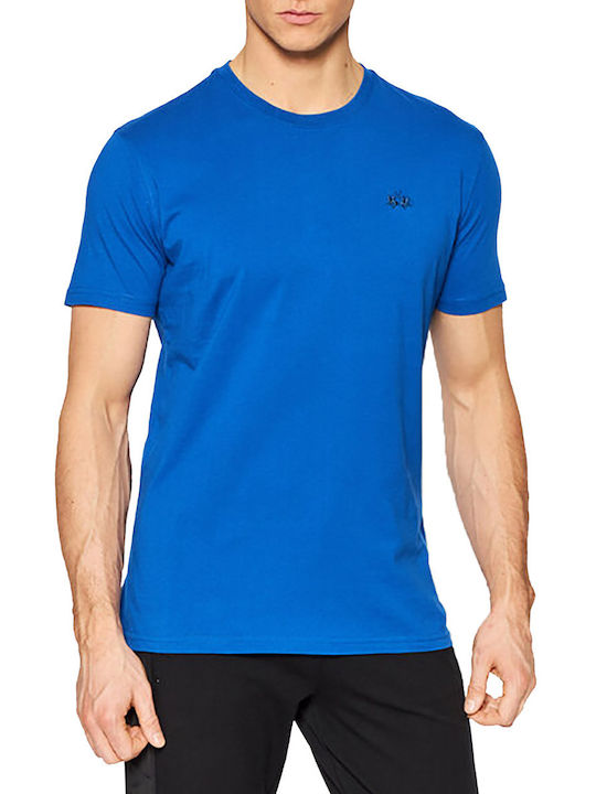 La Martina Ανδρικό T-shirt Μπλε Μονόχρωμο