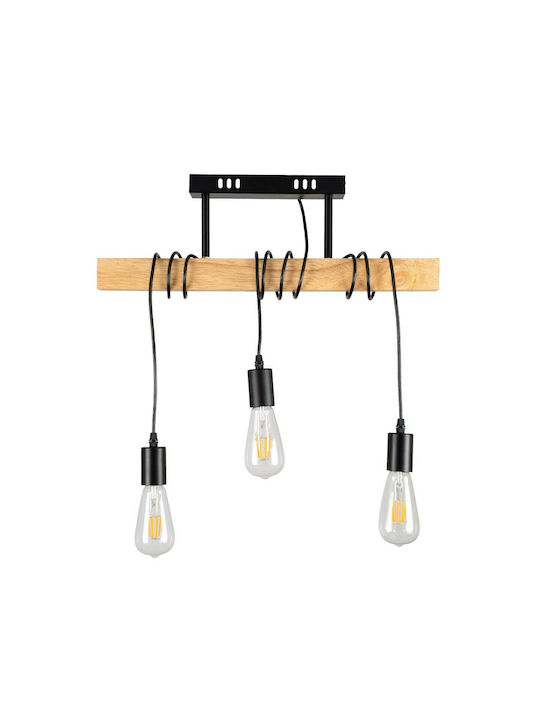 GloboStar Jolly Pendant Light Suspension Rail for Socket E27 Black