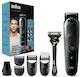 Braun All-In-One Trimmer 3 7 in 1 Επαναφορτιζόμενη Κουρευτική Μηχανή Μαύρη MGK3345