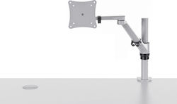 Dromeas Liberty Stand Desk Mounted Monitor with Arm Gray