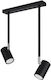 Sollux Norano Double Spot with Socket GU10 in Black Color