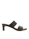 Din piele Sandale Negre