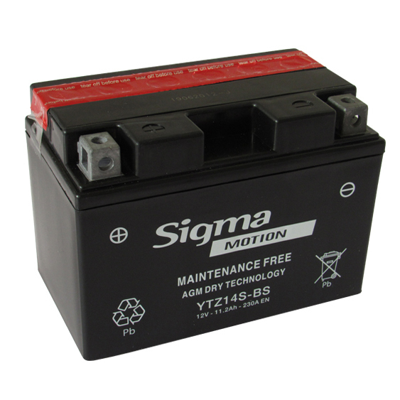 Sigma Μπαταρία Μοτοσυκλέτας YTZ14S-BS με Χωρητικότητα 11.2Ah SB-YTZ14S ...