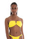 Only Elina Strapless Bikini Top Κίτρινο