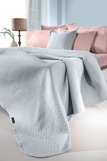 Guy Laroche Divine Σετ Κουβερλί Μονό Microfiber Silver 160x240cm 2τμχ