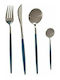 8-Piece Stainless Steel 18/10 Gray Cutlery Set